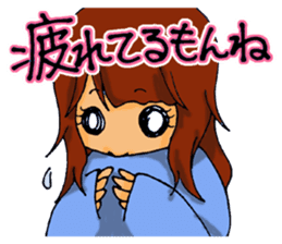 Love is heavy women sticker #10247423