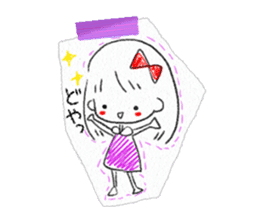 a willful girl of graffiti sticker #10247425