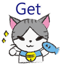 Gray tabby cat's daily sticker #10247640