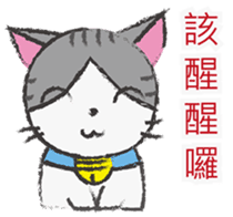 Gray tabby cat's daily sticker #10247645