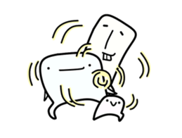Mr.Back teeth and Friends sticker #10248047