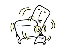 Mr.Back teeth and Friends sticker #10248047