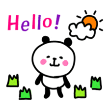 Smiling panda 3 sticker #10248544