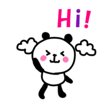 Smiling panda 3 sticker #10248546