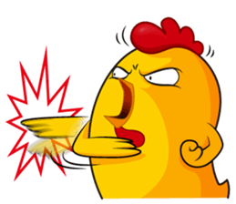 hot temper chick-3 sticker #10248602