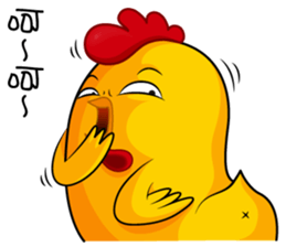 hot temper chick-3 sticker #10248604