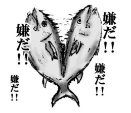 tuna fish maguro! sticker #10249617