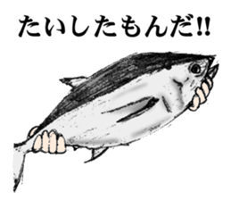 tuna fish maguro! sticker #10249620