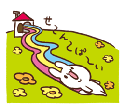 Rabbit love the seniors. sticker #10250380