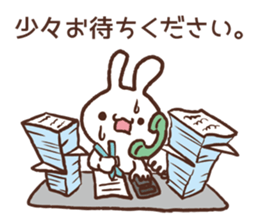 Rabbit love the seniors. sticker #10250403