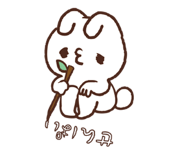 Rabbit love the seniors. sticker #10250404