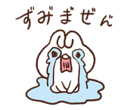 Rabbit love the seniors. sticker #10250411