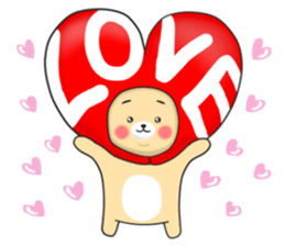 The Eyebrows bear sticker #10250931