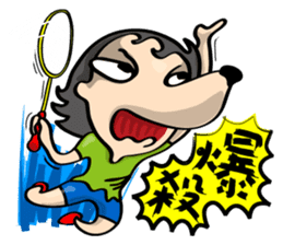 Hilarious Stickers from Gray Wolf Cat ! sticker #10251329