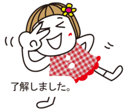 Bangs short girl vol.16 sticker #10252976