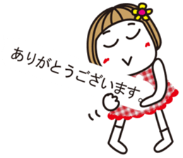 Bangs short girl vol.16 sticker #10252997