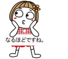 Bangs short girl vol.16 sticker #10253012