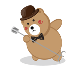 Romantic Tipsy Bear sticker #10253258