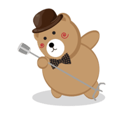 Romantic Tipsy Bear sticker #10253258