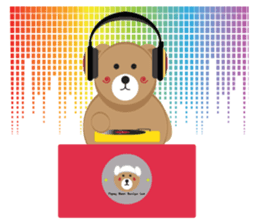 Romantic Tipsy Bear sticker #10253261