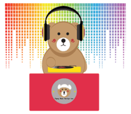 Romantic Tipsy Bear sticker #10253261