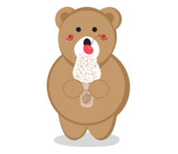 Romantic Tipsy Bear sticker #10253262