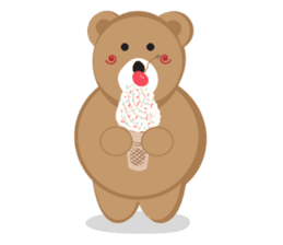 Romantic Tipsy Bear sticker #10253262