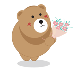 Romantic Tipsy Bear sticker #10253265