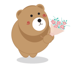 Romantic Tipsy Bear sticker #10253265