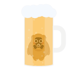 Romantic Tipsy Bear sticker #10253266
