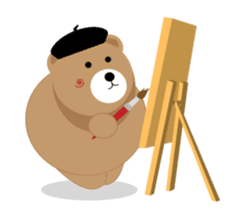 Romantic Tipsy Bear sticker #10253270