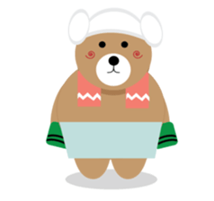 Romantic Tipsy Bear sticker #10253271