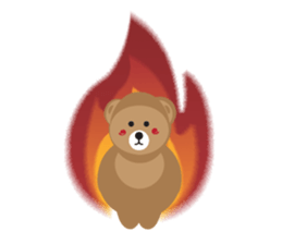 Romantic Tipsy Bear sticker #10253272