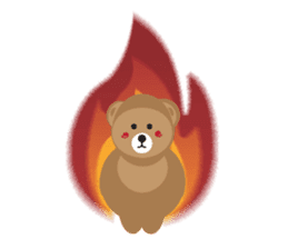 Romantic Tipsy Bear sticker #10253272