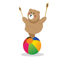 Romantic Tipsy Bear sticker #10253273