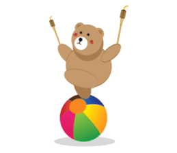 Romantic Tipsy Bear sticker #10253273