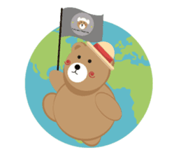 Romantic Tipsy Bear sticker #10253277