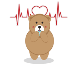 Romantic Tipsy Bear sticker #10253279