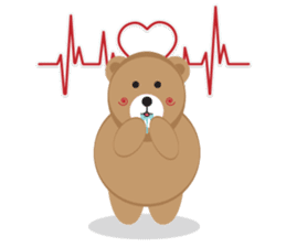 Romantic Tipsy Bear sticker #10253279