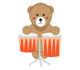 Romantic Tipsy Bear sticker #10253287