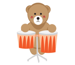 Romantic Tipsy Bear sticker #10253287