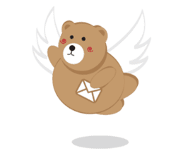 Romantic Tipsy Bear sticker #10253288