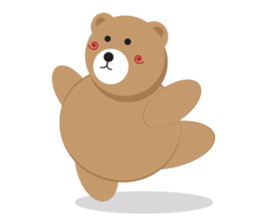 Romantic Tipsy Bear sticker #10253289