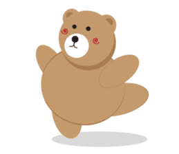 Romantic Tipsy Bear sticker #10253289