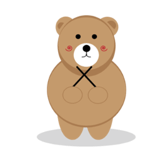 Romantic Tipsy Bear sticker #10253295