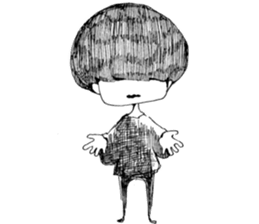 Kage-kun(shadow-boy) 2 sticker #10253513