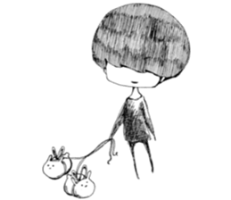 Kage-kun(shadow-boy) 2 sticker #10253516