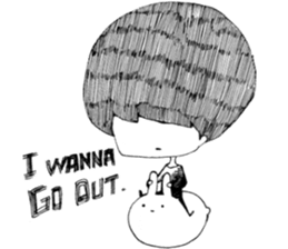 Kage-kun(shadow-boy) 2 sticker #10253520