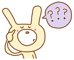 white rabbits!! sticker #10254497