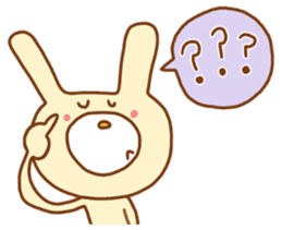 white rabbits!! sticker #10254497